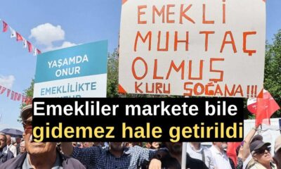 Emekliler markete bile gidemez hale getirildi