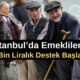 Şişli'de emekliye beş bin liralık pazar desteği başladı