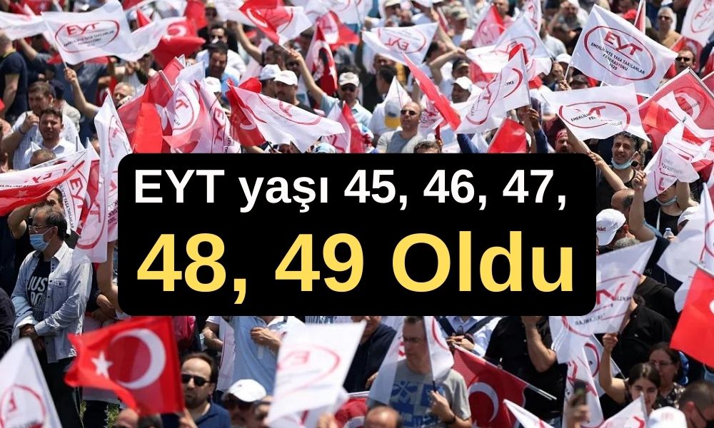 Erken Emeklilik Yaşı 45, 46, 47, 48, 49 Oldu! 10 Yıl ve 3600 Gün Yetiyor