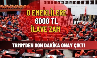 O Emeklilere 6000 TL İLAVE ZAM! TBMM Onay Verdi