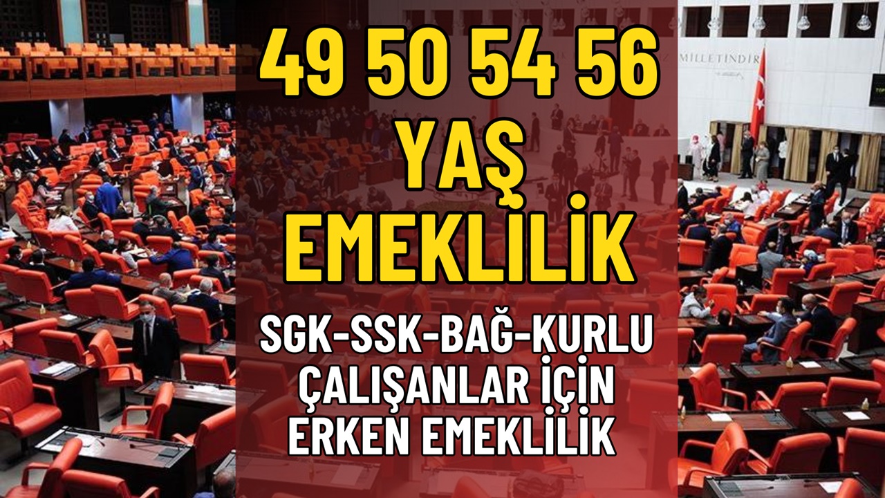 Erken emeklilik, EYT yasası, SGK emeklilik, SSK emeklilik, Bağ-Kur emeklilik, Doğum borçlanması, Askerlik borçlanması, Malulen emeklilik, Vergi indirimi, Yıpranma payı, Annelere prim desteği, Sigorta giriş tarihi, Emeklilik şartları, Emeklilik yaşı, Engelli emekliliği,