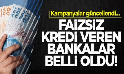 Sıfır faizli kredi kampanyaları yenilendi! 50 bin TL anında hesaplarda! İşte faizsiz kredi veren bankalar...