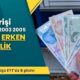 1993 1996 2001 2003 SGK girişine emeklilik tablosu kadın-erkek yaş gün prim hesabı