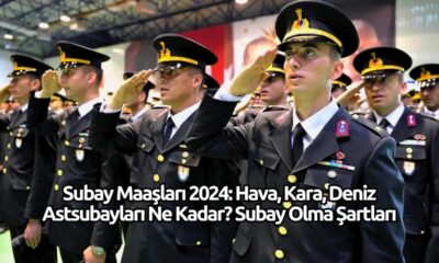 2024 yılı itibarıyla subay maaşları ne kadar? Subaylık hakkında merak edilenler, yedek subay, deniz subayı, kara subayı ve hava subayı maaşları ile subay olma şartları hakkında detaylı bilgiler bu makalede.
