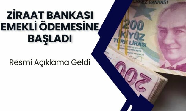 Ziraat Bankası'ndan Emeklilere Müjde! Emeklilere Özel Ödeme Başladı