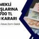 Emekliye Kabineden 3700 TL İlave Zam Kararı!