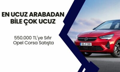 En Ucuz Arabadan Bile Çok Ucuz! 550.000 TL'ye Sıfır Opel Corsa Satışta!