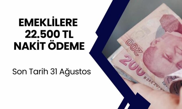 Emeklilere 22.500 TL İkramiye Ödemesi! Son Tarih 31 Ağustos: Kaçırmayın