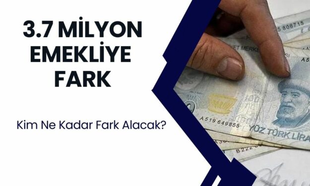 3.7 Milyon Emekliye Fark! Kim Ne Kadar Maaş Farkı Alacak? En Düşük Emekli Maaşı 12.500 TL