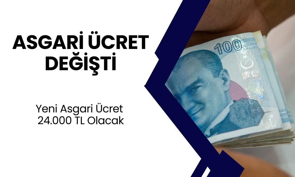 Asgari Ücrete Zam Kararı Verildi! Yeni Asgari Ücret 24 Bin TL Oluyor!