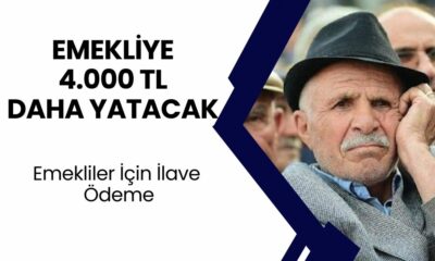 13 MİLYON EMEKLİYE İYİ HABER! Maaşa Ek 4.000 TL İlave Ödeme Yapılıyor