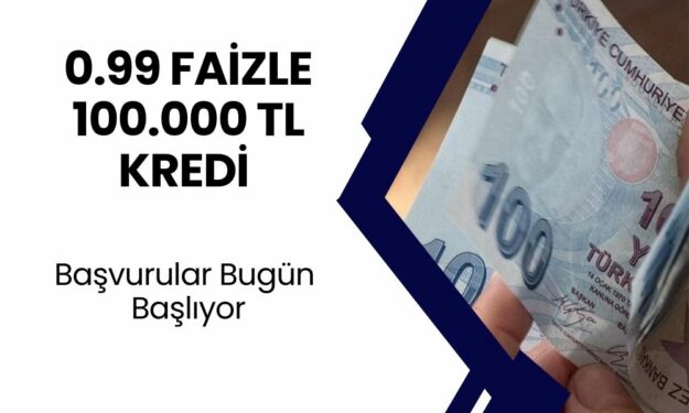 UCUZA KREDİ YENİDEN BAŞLIYOR! Garanti BBVA Bankası 0.99 Faizle 100.000 TL Kredi Dağıtacak