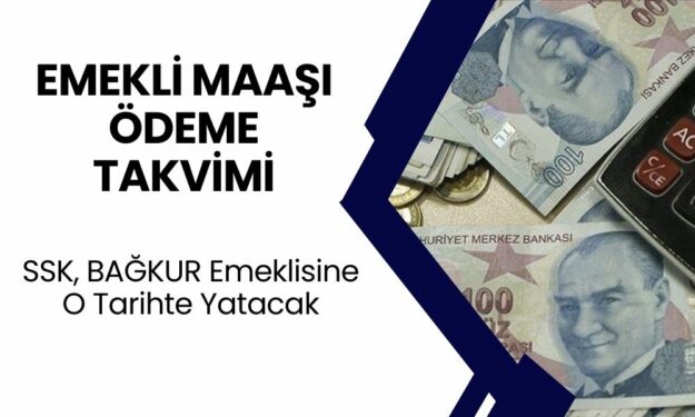 EMEKLİ MAAŞI ÖDEME TAKVİMİ! SSK, BAĞKUR Emeklisine O Tarihte Yatacak