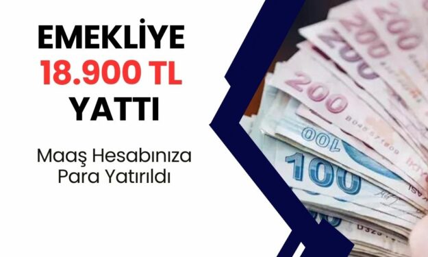 Emeklilere Bir Müjde Daha Geldi! Emeklinin Maaş Hesabına 18.900 TL Nakit Para Yattı