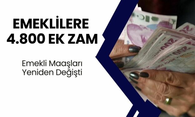 4.800 TL Ek Zam Tüm Emeklilere Müjdelendi! Gözünüz Aydın İntibak Zammı Geldi