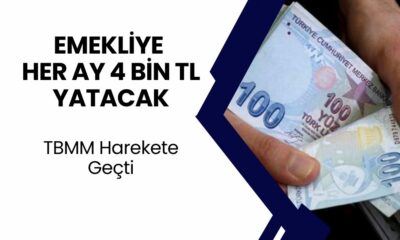 Tüm Emeklilere Her Ay 4 Bin TL Ödenecek! TBMM Yeni Destek Paketi İçin Düğmeye Bastı