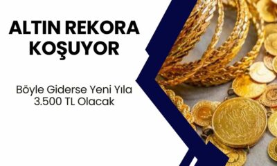 Gram Altından Rekora Koşuyor! Böyle Giderse Yılbaşına Kadar 3500 TL'ye Çıkacak