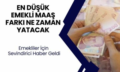 EN DÜŞÜK EMEKLİ MAAŞI FARK ÖDEME TARİHLERİ! Emeklilere Hangi Tarihte Banka Hesaplarına Yatacak?