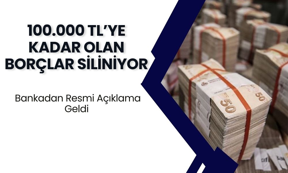 Ziraat Bankası'ndan Açıklama Saat 16.30'da Geldi! Gözünüz Aydın: 100 Bin TL'ye Kadar Olan Borçlar Yok Oldu