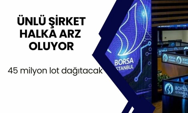 Türkiye'nin Ünlü Şirketi Halka Arz Oluyor! 45 Milyon Lot Dağıtacak