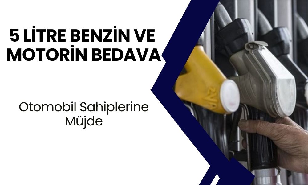 Otomobil Sahiplerine 5 Litre Benzin ve Motorin Hediye!