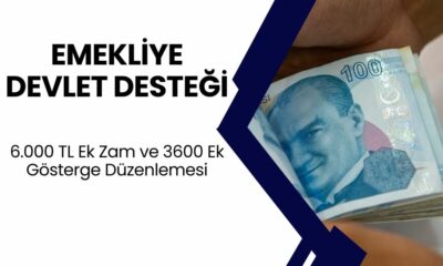 EMEKLİYE DEVLET DESTEĞİ! 6.000 TL Ek Zam ve 3600 Ek Gösterge Düzenlemesi Geliyor