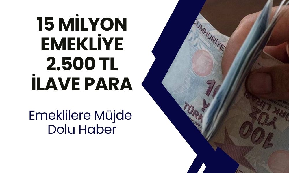 SSK, Bağkur Emeklisine 2.500 TL İlave Ödeme! Meclis'te Onaylandı! Resmi Gazete'de Yayınlandı