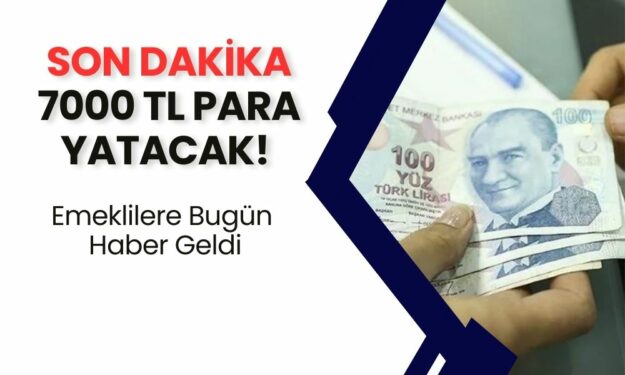 Emekli Maaşlarını ATM'den Alan Herkes İçin Geçerli, Son Dakika, 7000 TL Para Yatacak!