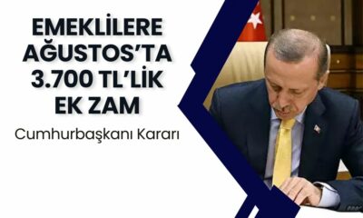 Tüm Emeklilere Ağustos Müjdesi: 3700 TL’lik Ek Zam Onaylandı!