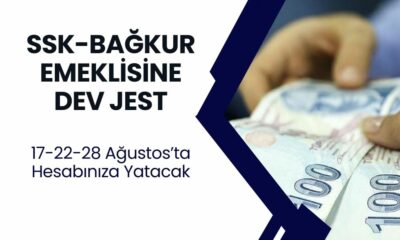 SSK BAĞKUR Emeklisini Şahane Jest Geldi! 17-22-28 Ağustos’ta Emekli TAHSİS NO’ya Çift Ödeme