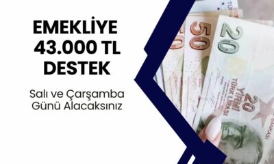 SGK Emeklilerine MADDİ DESTEK Veriliyor! Salı ve Çarşamba Günü 43 Bin TL Alacaksınız!