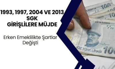 Bomba Gibi Düzenleme! Erken Emeklilikte Şartlar Değişti: 1993, 1997, 2004 ve 2013 SGK Girişlilere Büyük Müjde!