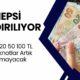 HEPSİ BİR BİR KALKIYOR! 5 10 20 50 100 TL Banknotlar Artık Olmayacak