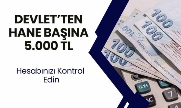 TC Kimlik Numarasının Sonu 0-2-4-6-8 Olan Vatandaşlara 5.000 TL Yattı