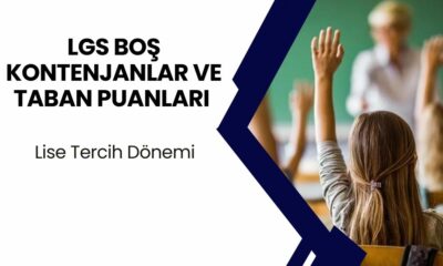 LGS BOŞ KONTENJANLAR VE TABAN PUANLARI 2024 LİSTESİ TABLOSU! 3. NAKİL DÖNEMİ , Fen Lisesi, İmam Hatip Lisesi, Meslek Lisesi Anadolu Listesi Taban Puanları ve Boş Kontenjan MEB Ekranı