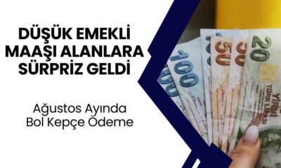 Emekli Maaşı 12.500 TL-20.000 TL Arasında Olan Emeklilere Ağustos Ayında Sürpriz Geldi