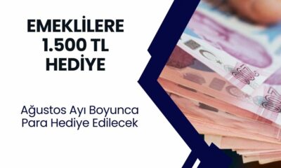 Emeklilere Bankadan Açıklama Geldi! Ağustos Ayı Boyunca 1.500 TL Hediye Edilecek