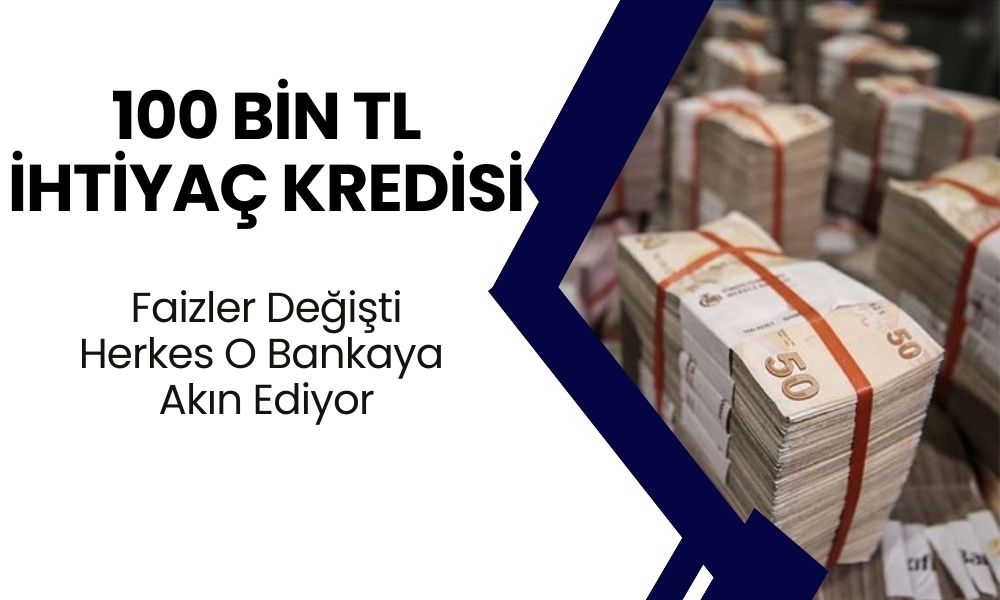 İş Bankası Faizleri Düşürme Kararı Aldı! 100.000 TL'lik Kredinin Aylık Ödemesinde Değişiklik