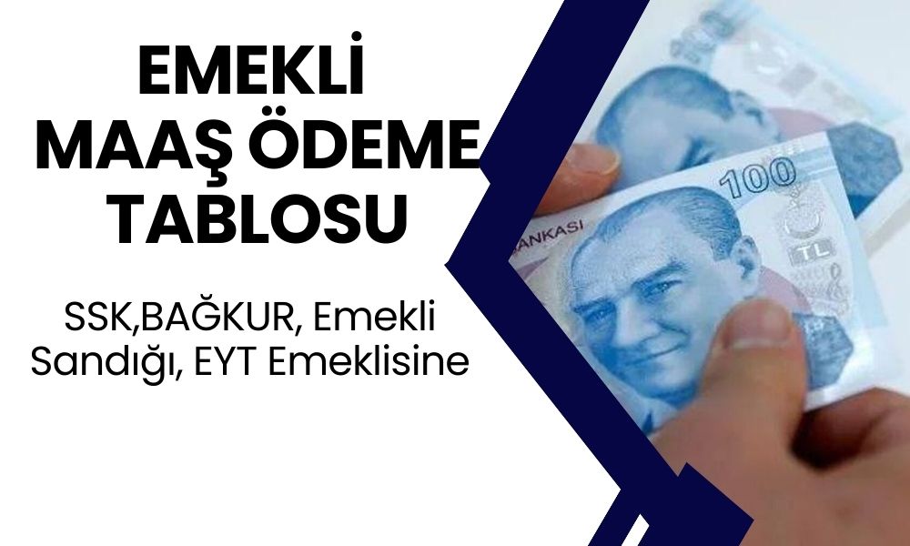 SSK, Bağkur, Emekli Sandığı, EYT Emeklisinin 10.000 TL-11.000 TL, 12.500 TL Olan Maaşı Ne Zaman Yatacak? Ödeme Tablosu Burada