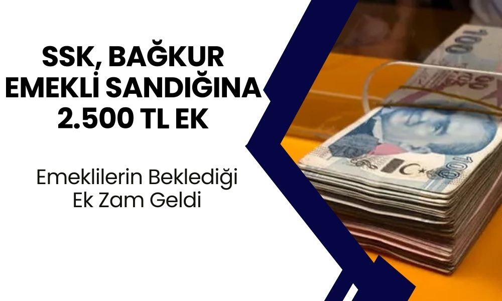 Emekliye Yeni Haber Geldi! Tüm Emeklilere Minimum 2.500 TL Ödeme Yapılacak! Karar Açıklandı