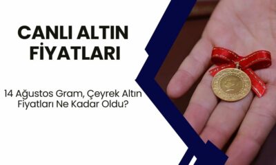 Canlı Altın Fiyatları! 14 Ağustos Gram, Çeyrek Altın Fiyatları Ne Kadar Oldu? Bugünkü Fiyatlar