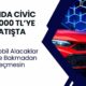 Honda Civic 951.000 TL'ye Satılıyor! Belgeyi Getiren Ucuz Otomobil Alacak