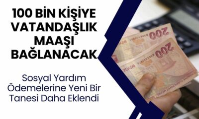 100 Bin Kişiye Müjde! Vatandaşlık Maaşı Geliyor! Şartlar Açıklandı!