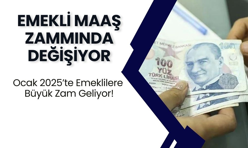 Emekli Maaş Zammında Şok Değişiklik! Resmi Veriler Açıklandı: Ocak 2025’te Emeklilere Büyük Zam Geliyor!