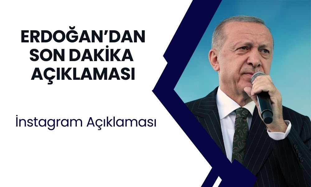 Cumhurbaşkanı Erdoğan'dan İnstagram Açıklaması! Facebook'a Mesaj Yolladı