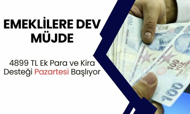 Emeklilere Dev Müjde! 4899 TL Ek Para ve Kira Desteği Yolda! Pazartesi Sabahı Başlıyor!