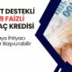 0.89 Faizle Kredi Kampanyası Başladı! Devlet Destekli Para...