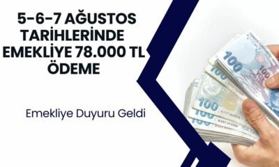 Ziraat bankası 5-6-7 Ağustos Tarihlerinde Maaş alan emekliye 78.000 TL ödeme yapacak! Duyuru bankadan geldi