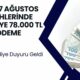 Ziraat bankası 5-6-7 Ağustos Tarihlerinde Maaş alan emekliye 78.000 TL ödeme yapacak! Duyuru bankadan geldi