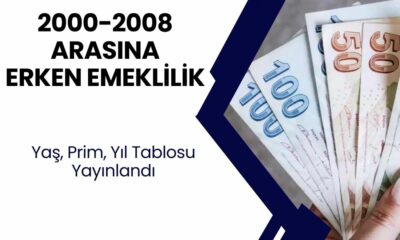 2000-2008 Arası SGK Girişi Olanlara Erken Emeklilik Var Mı? EYT Sonrası Kademeli Emeklilik Şartları Yaş, Prim, Yıl Tablosu Yayınlandı